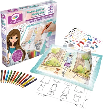 Доска для рисования с подсветкой Crayola Fashion в комплекте с карандашами (5010065059801)