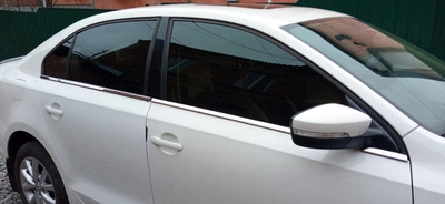 Volkswagen Jetta 2011-2018 - Нижние молдинги окон из нержавеющей стали OmsaLine (6 шт)