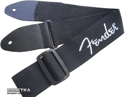 Гітарний ремінь Fender Black/White Logo (099-0662-080)
