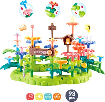 Конструктор Woopie Montessori Magic Garden Construction Blocks XXL 93 деталі (5904326949980)