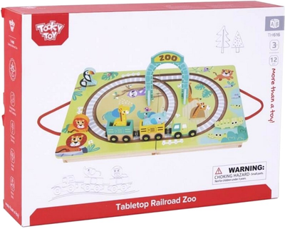 Zestaw do zabawy Tooky Toy Co Tabletop Railroad Zoo (6972633372936)