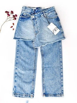 Джинси спідниця Zara 116 cм синій артикул Л1029