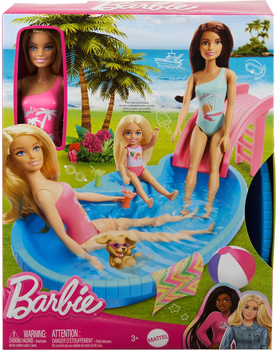 Lalka Barbie Mattel z basenem ta akcesoriami 29 cm (0194735178285)