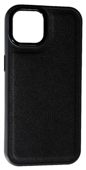 Чехол Leather Case на Apple iPhone 15 (black)