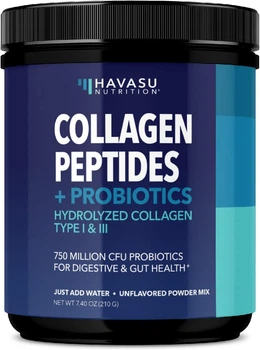 Гідролізований колаген із пробіотиками преміум-класу Havasu Collagen Peptides Powder with Probiotics 210 г