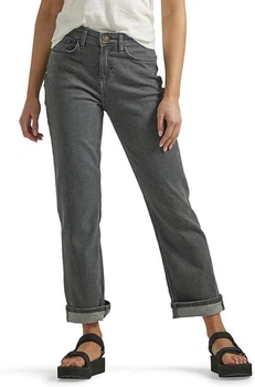Джинси Lee Women's Mid Rise Boyfriend Jeans Color: Washed Black Size 10