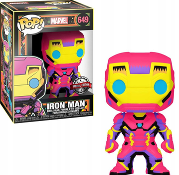 Фігурка Funko POP! Marvel Black Light Iron Man 649 (0889698488464)