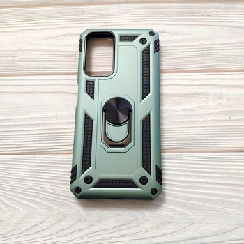 Чехол Armor для Xiaomi Redmi Note 12 Pro 4G противоударный c кольцом Оливковый