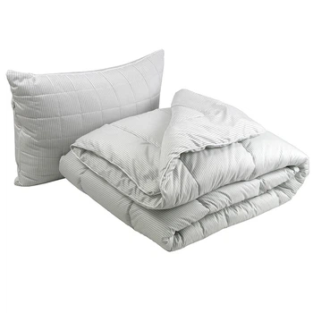 Набор одеяло с подушкой Руно - Elegante облегченное серое полуторное 140x205+50x70 см 200 гр/м2 (26513)