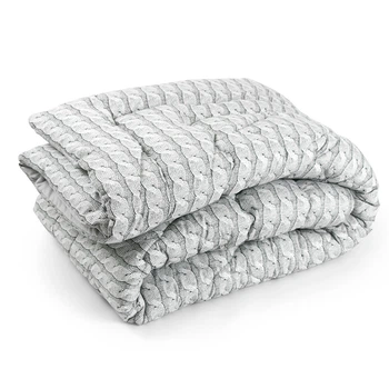 Одеяло Руно - Braid всесезонное серое полуторное 140x205 см 300 гр/м2 (22501)