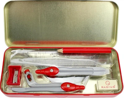 Готовальня шкільна "Radius" Gee Box (9 предм.)