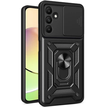Чохол Hide Shield для Samsung Galaxy A15/A155 протиударний бампер з підставкою Black