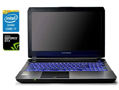 Игровой ноутбук Б-класс Eluktronics P650HP / 15.6" (1920x1080) IPS / Intel Core i7-7700HQ (4 (8) ядра по 2.8 - 3.8 GHz) / 16 GB DDR4 / 256 GB SSD / nVidia GeForce GTX 1060, 6 GB GDDR5, 192-bit / WebCam б/у