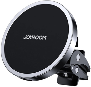 Магнітний автотримач для телефона з бездротовою зарядкою Joyroom JR-ZS240 Black