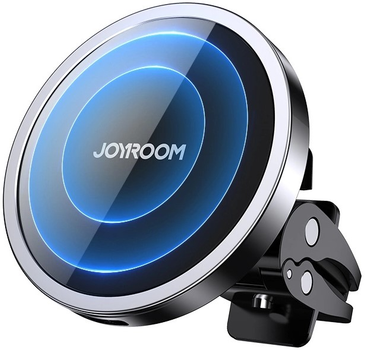 Магнітний автотримач для телефона з бездротовою зарядкою Joyroom JR-ZS240 Black