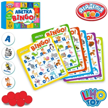 Настольная игра Limo Toy Бинго, украинский алфавит TG 006