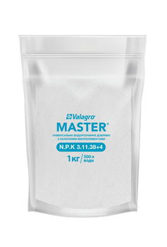 Комплексное минеральное удобрение Master (Мастер) NPK 3.11.38+4, 1кг, Valagro
