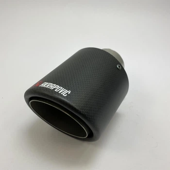 Насадка наконечник глушителя Akrapovic 54-101JB carbon d54мм L160мм зовн d101мм на выхлопную трубу SV0376