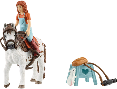 Ігровий набір Schleich Horse Club Коні 8 в 1 Міа поні Спотті жокей (4059433574301)