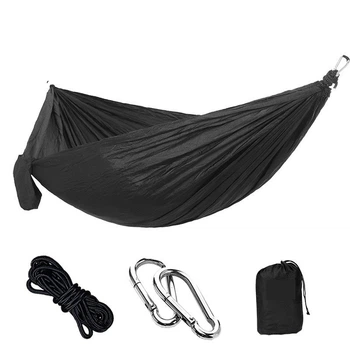 Гамак туристичний підвісний iCamp 270x140 см чорний (R051062)