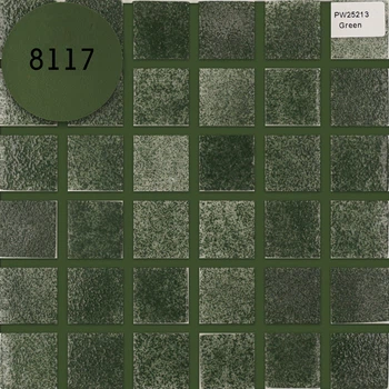 Мозаика АкваМо зеленая PW25213 Green 31.7х31.7 стеклянная для душевой,кухни,хамама,бассейна