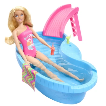 Игровой набор Barbie Развлечения у бассейна (HRJ74)
