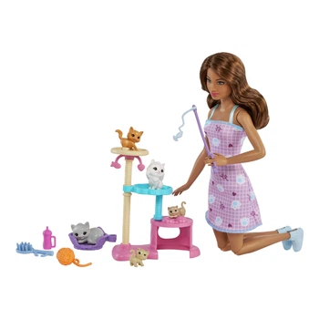 Игровой набор Mattel Barbie Барби с котятами HHB70