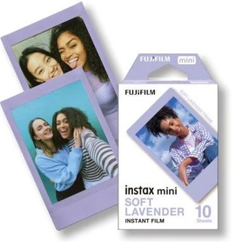 Фотопапір Fujifilm INSTAX MINI Soft Lavender INSTANT FILM картридж для Instax mini 8, 9, 11, 12, 90, 99, 40, 41, 50, 70, 25S, EVO, liplay, Polaroid 300, SHARE SP-1, SP-2, link (54х86мм 10шт)