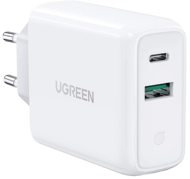 Ładowarka sieciowa Ugreen CD170 36W USB + ładowarka Type-C Biała (UGR-60468)