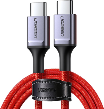 Кабель Ugreen US294 USB Type-C Male to Male Cable Aluminum Nickel Plating 1 м Red (6957303861866)