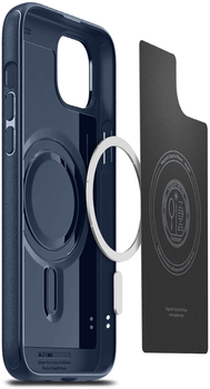 Панель Spigen Mag Armor MagFit для Apple iPhone 15 Plus Navy Blue (ACS06672)