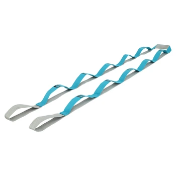 Лента стропа с петлями для растяжки Stretch Strap Record FI-1723 10 бирюзовый