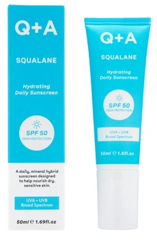 Солнцезащитный крем увлажняющий для лица Q+A Squalane Hydrating Daily Sunscreen 50 мл