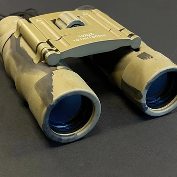 Бінокль Mil-Tec 10х25 складний з чохлом Койот (15702160)