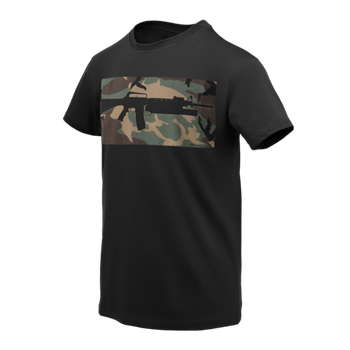 Футболка тактична Helikon-Tex® Бавовна L T-shirt 16/203 combo Black/Multicam (TS-COM-CO-0103A-B05-L)