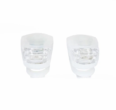 Мигалка LED біле та червоне світло силіконовий білий корпус жабка (G0001490)