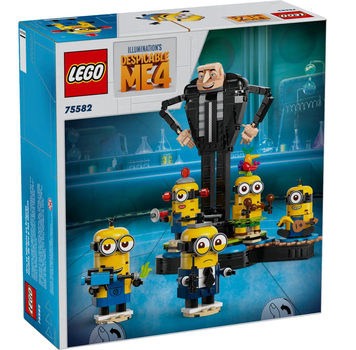 Конструктор LEGO Despicable Me Brick-Built Gru and Minions 839 деталей (75582) (955555905913222) - Уцінка