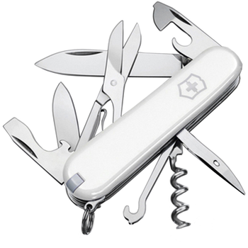 Ніж складний, мультитул Victorinox Climber (91мм, 14 функцій), білий 1.3703.7