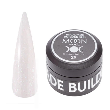 Гель для наращивания с поталью Moon Full Brocade Builder Gel №29, 30 мл