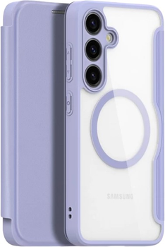 Etui z klapką Dux Ducis Skin X Pro do Samsung Galaxy S24 z magnetycznym ringiem Purple (6934913021644)