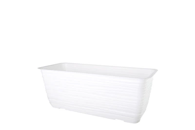 Балконный ящик для цветов Form-Plastic Сахара с подставкой 5,7 л 17 х 14 х 38 см, Цвет Белый