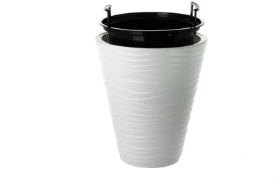 Горшок для цветов Form-Plastic Сахара круглый 21 л 35 х 40 см, Цвет Белый