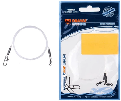 Повідець Ukrspin Orange SFS 50см 14кг(30lb)/0.6мм (2шт/уп) (1590-01-70)