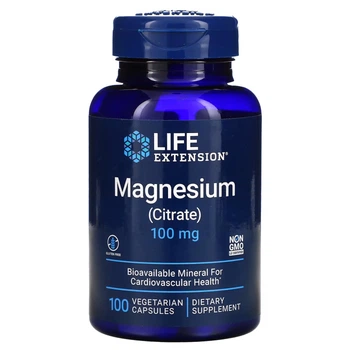 Витамины и минералы Life Extension Magnesium Citrate 100 mg, 100 вегакапсул