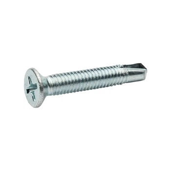 Саморез со сверлом для ПВХ М4х16 PH2 TEX-WM цинк потайная (250шт.) [9T12M00009T140161M] Metalvis