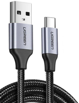 Кабель Ugreen US288 USB-A to USB Type-C QC3.0 0.5 m Black (6957303804382)