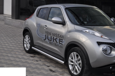 Бічні пороги підніжки труба для NISSAN Juke 10-14 d60х1,6мм Ниссан Жук ST5668