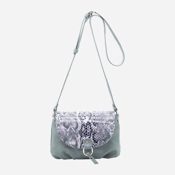 Сумка кросс-боди через плечо женская из натуральной кожи маленькая ARTiS Bags 694 4617-6117 Серая (6501014289)