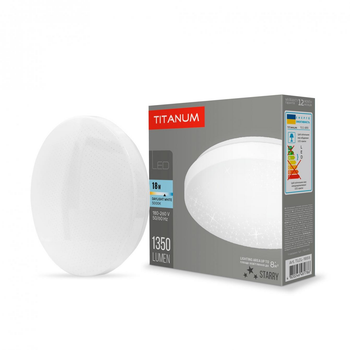 LED светильник настенно-потолочный TITANUM 18W 5000K Звездное небо