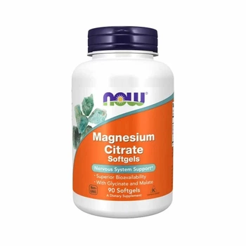 Вітаміни та мінерали NOW Magnesium Citrate, 90 капсул